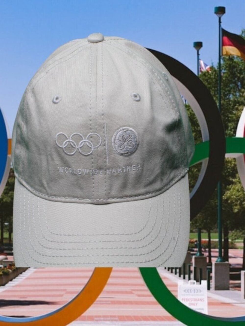 GE Olympics Worldwide Partner Hat Adjustable Strapback Cap